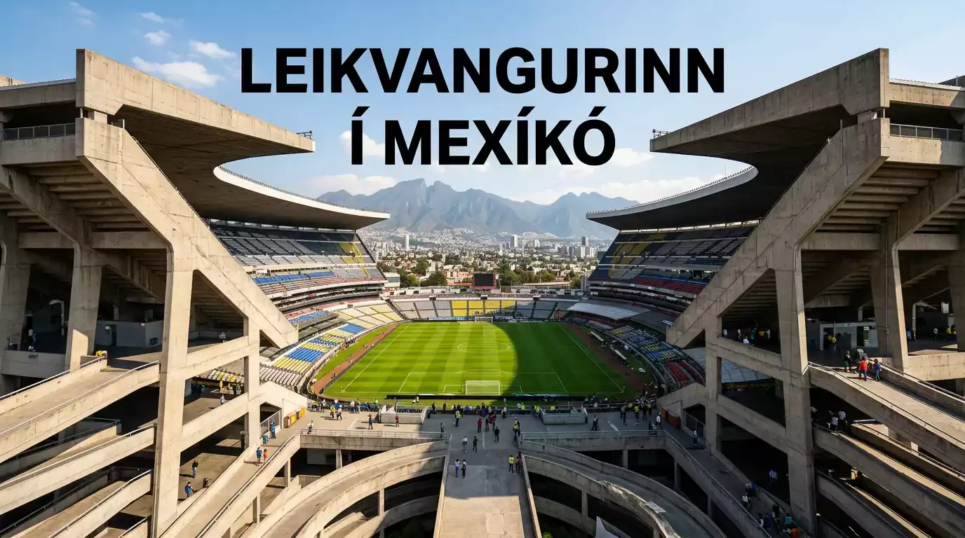 Estadio Azteca í Mexíkóborg sem hýsir opnunarleik HM 2026