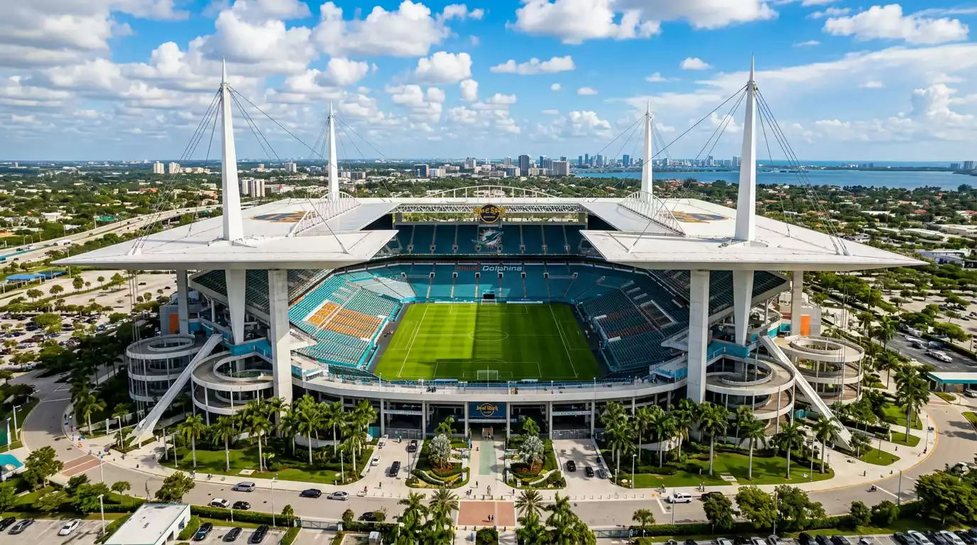 Hard Rock Stadium í Miami Gardens sem hýsir leiki á HM 2026