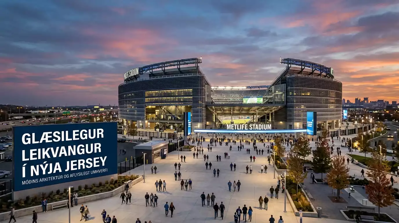 MetLife Stadium í East Rutherford þar sem úrslit HM 2026 verða haldin