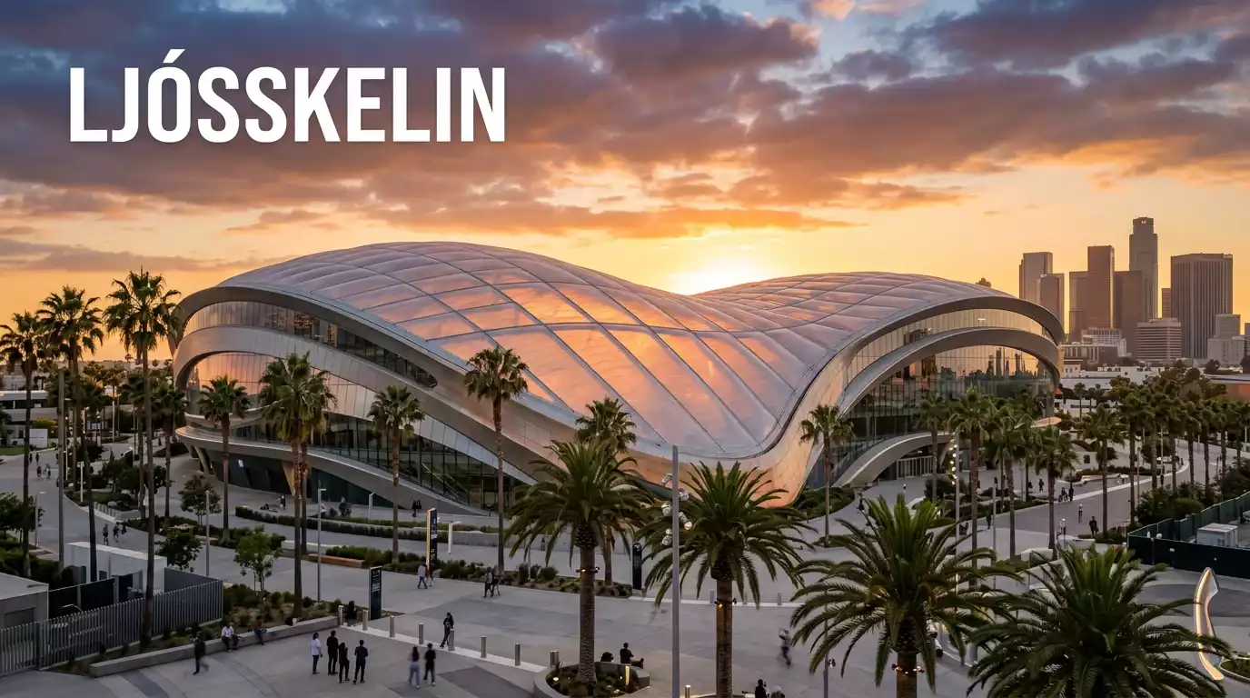 SoFi Stadium í Inglewood nálægt Los Angeles sem hýsir leiki á HM 2026